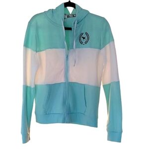 Pink VS color block hoodie